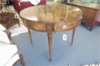 Fine Mahogany Round Table with Drawer,