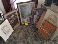 Large Assortment Framed Pictures and Prints.