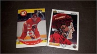 Pair  of Tim Hunter cards one signed