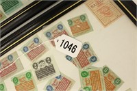 Lot of two pre-paid Tax Stamps.