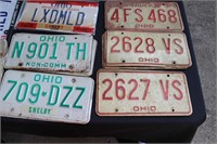 Several Sets of License Plates.