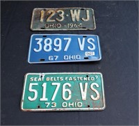 3 Misc. License Plates.