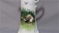 RS Prussia 14" Icicle mold tankard w/ Turkey decor