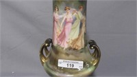 RS Suhl 12" lidded urn w/ 4 Dancing Maidens