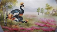 RS Germany 11" charger plate w/ Crowned Crane