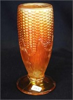 Corn vase w/plain base - marigold