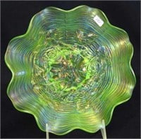Rose Show ruffled bowl - ice green