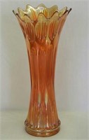 Diamond Rib 19" funeral vase - marigold