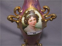 Royal Vienna Germany 10" tiffany vase w/ Lebrun