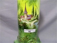 Royal Vienna Germany 13.5" Castle scene vase.