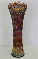 Rustic 20" funeral vase w/plunger base - amethyst