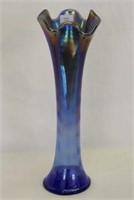 Ripple 10 1/2" vase - blue