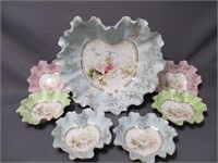 Early Years RS Prussia 7pc hand painted "Heart"