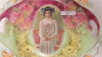 ES Germany 11.5" portrait cake plate, nicely