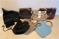 Lot, assorted Coach and The Sac purses, and one ev