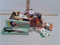 Lot of misc tools and more, wiss pinking shears,