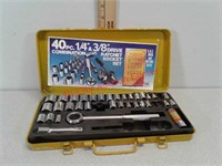 Royal tools 1/4 and 3/8 drive socket set, some