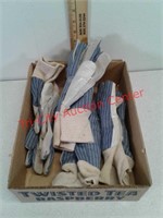 4 pairs of leather palm work gloves