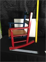 Small Rocking Chair Child Primary Colors