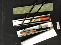 Lot of Chopsticks in Box and Pusher