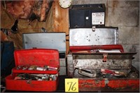 4 tool boxes and contents