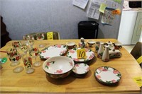 30 misc. pieces Franciscan china and glassware