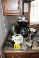 coffee makers; meat grinder; misc.