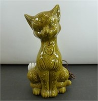 * Vintage Ceramic Cat Lamp - Works