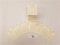 Large Selection of 1957 APBA Season Baseball Cards