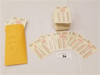 Large Selection of 1941 APBA Season Baseball Cards