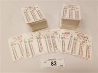 Large Selection of 1958 APBA Season Baseball Cards