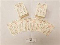 Large Selection of 1938 APBA Season Baseball Cards