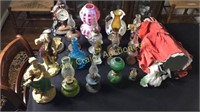 Assorted Mini Oil Lamps, Porcelain Doll With