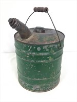 Vintage green gas can