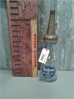 Tiolene glass motor oil bottle