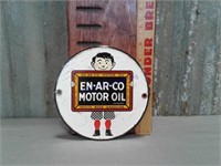 En-Ar-Co  Motor oil porcelain sign
