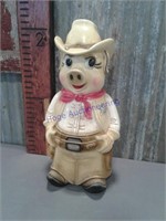 Pig sheriff statue (Cream hat, shirt and pants)