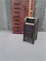 U. S. Mail tin bank(no bottom cover), 5.5" tall