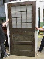 2 part large door, 16 panes in top half