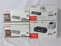 4 cartouches Canon, FX2, FX6, FX8 cartridges