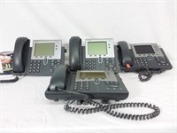 4 téléphones Cisco, modèle : 7942 et 7965 phones