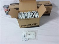 4 boîtes de 25 prises murale pour cable Netselect