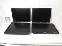 4 écrans 19" Dell monitors