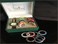 Vintage Gucci Ladies Bracelet Watch with Bezels