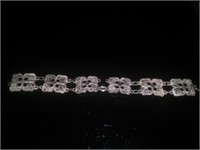 Silver Filigree Flower Bracelet