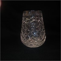 7" Cut Crytal Pear Shaped Vase