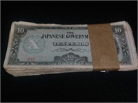 WW II Issue Japanese 10 Pesos