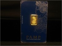 2.5 Gram Registed Gold 150Bar PAMP
