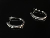 10 K Diamond Earrings