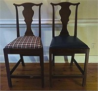 Pair of Custom Made Mahogany Chairs